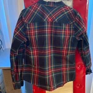 Red green blue plaid super cool vintage butt nut J.Crew size 12